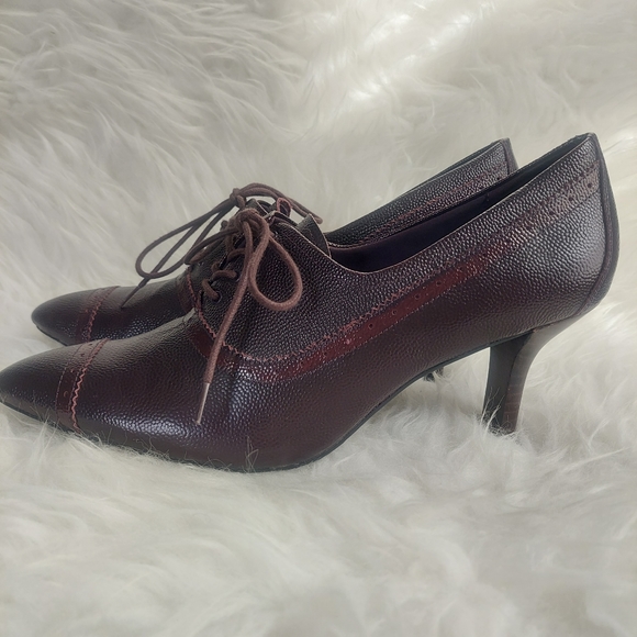 Rockport Lianna Brouge Oxford Leather Shoes Size 9.5 - Picture 2 of 11